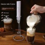 Bärbar elektrisk elvisp och mjölkskummare med USB - Bild 2