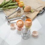Äggöppnare i rostfritt stål för perfekt äggskalsskärning - Bild 3