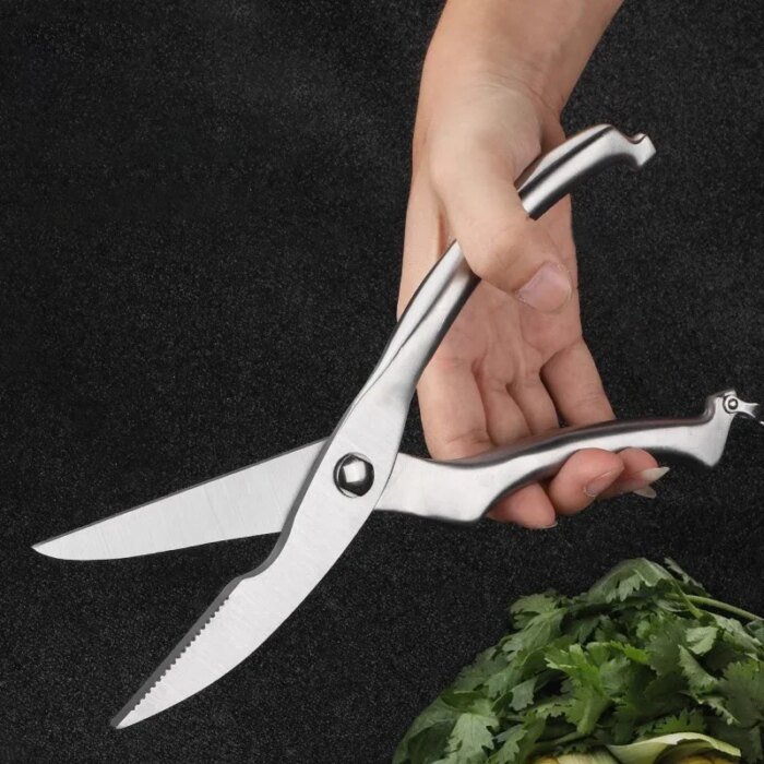 Kraftfull kökssax i rostfritt stål för kycklingben - Image 3