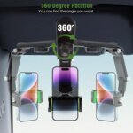 1080° Roterbar mobilhållare för solskydd och backspegel - Bild 3