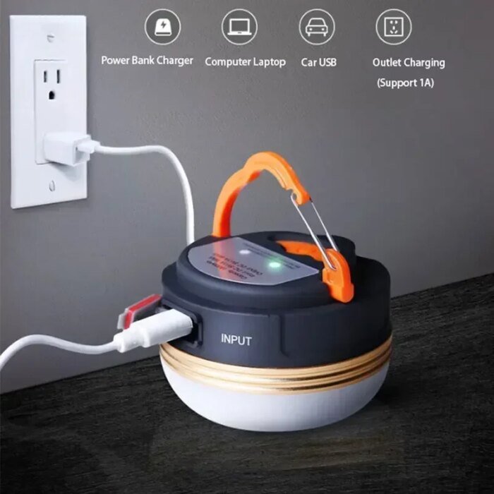 Uppladdningsbar 10W COB+LED campinglykta med magnet - Bild 3