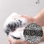 Dubbelsidig Baddrask och Ryggskrubb för Effektiv Exfoliering - Image 3