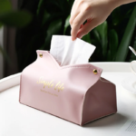 Mjuk Servettbox i Läderimitation för Hem och Bil - Bild 2