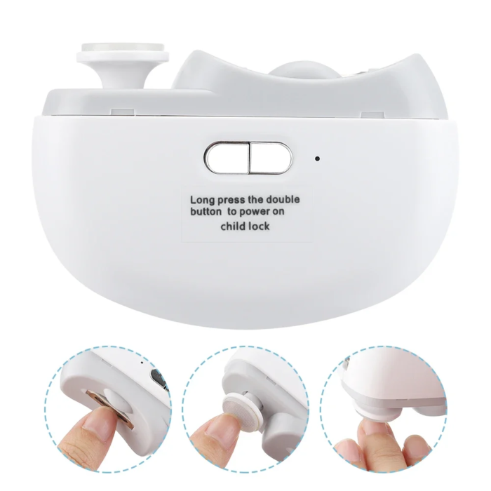 Elektrisk nagelklippare med nagelslipning och belysning - Image 3