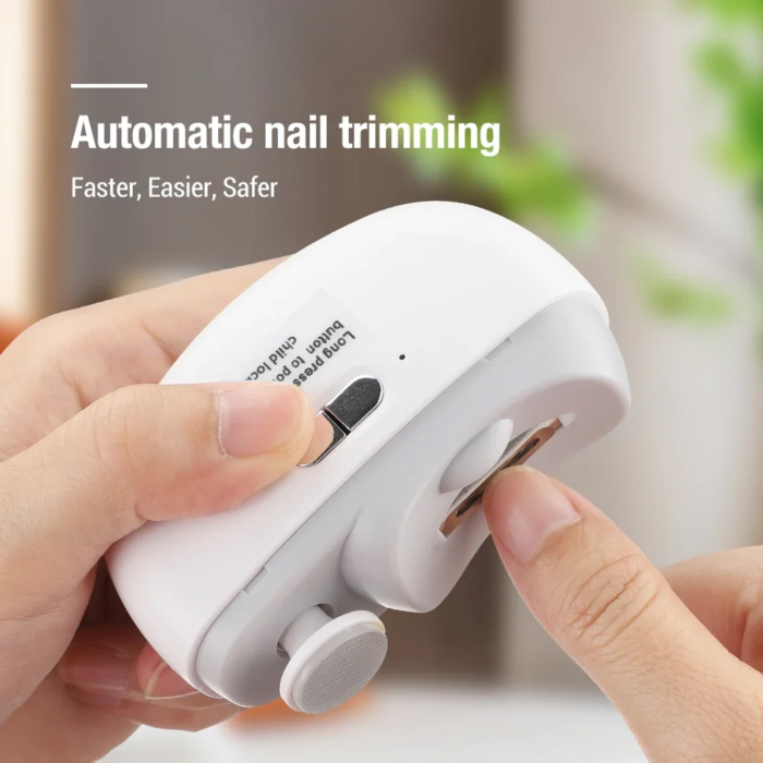 Elektrisk nagelklippare med nagelslipning och belysning - Image 2