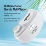Elektrisk nagelklippare med nagelslipning och belysning