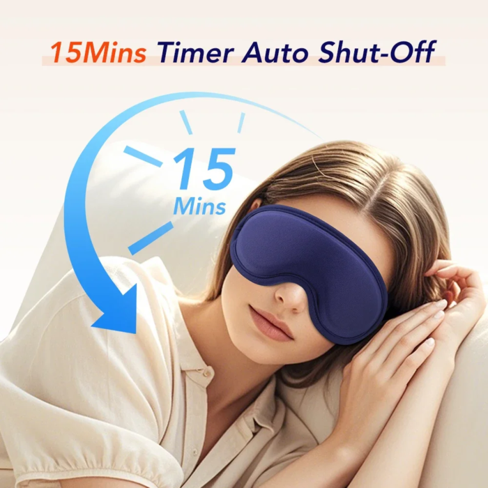 Elektrisk ögonmask med värme och vibrationsmassage - Bild 3