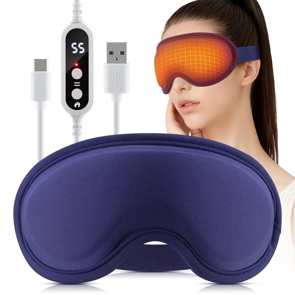 Elektrisk ögonmask med värme och vibrationsmassage