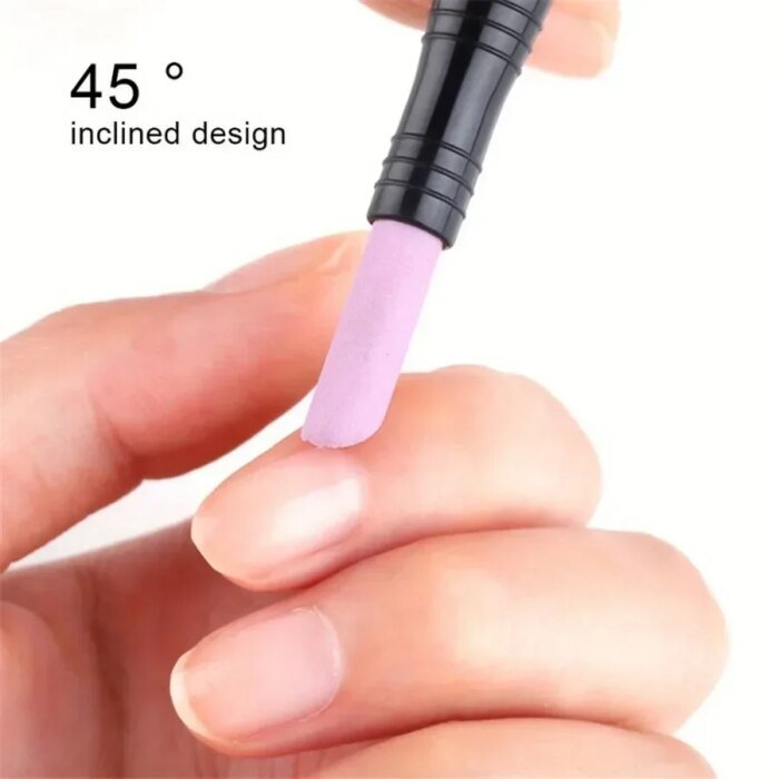 Dubbelsidig nagelpenna med pimpsten för nagelband - Bild 2