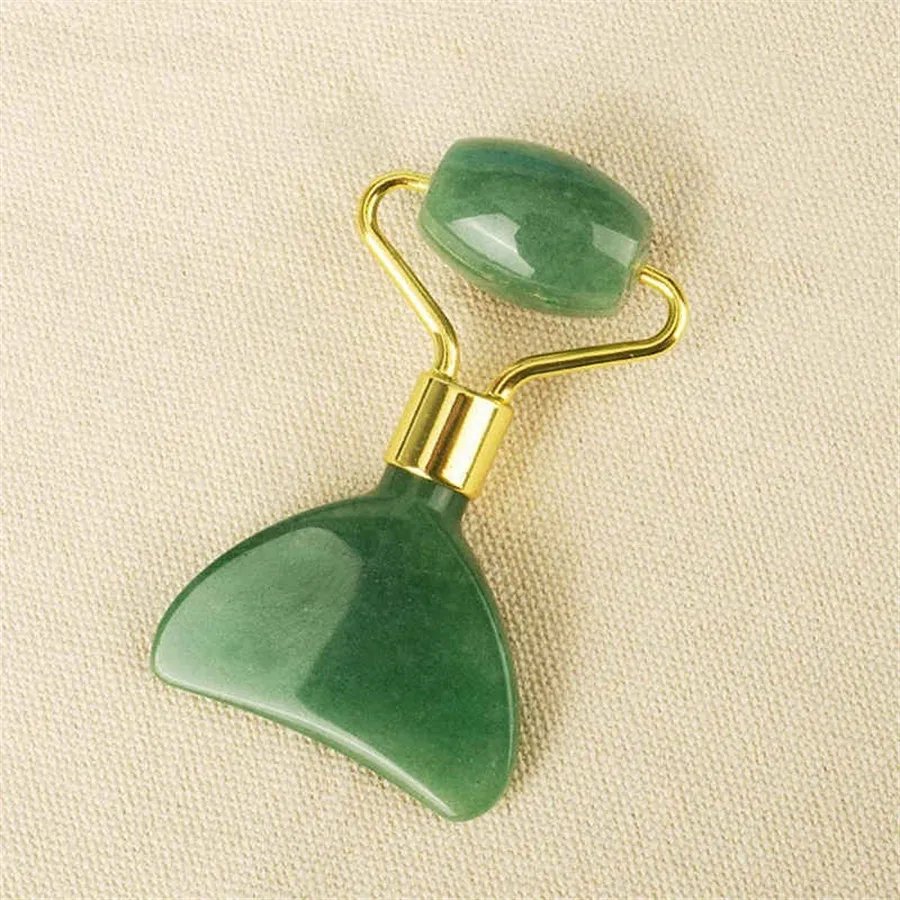 2-i-1 Jade Massage- och Gua Sha-verktyg för Ansikte och Kropp