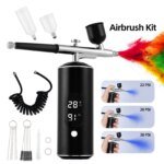 Bärbar Mini Airbrush med Kompressor för Naglar och Smink