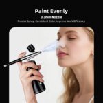 Bärbar Mini Airbrush med Kompressor för Naglar och Smink - Image 3