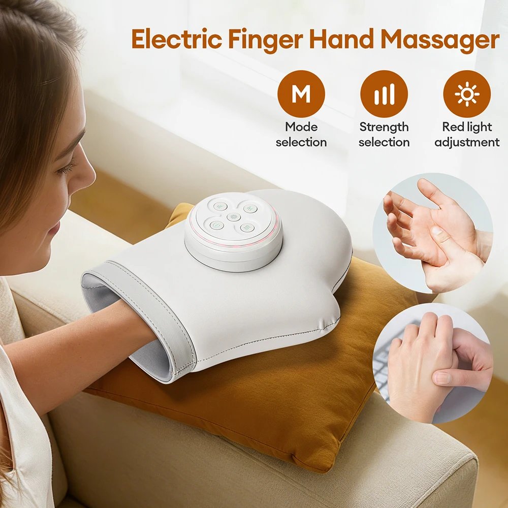 Elektrisk Hand- och Handledsmassage med Lufttryck Och Värme