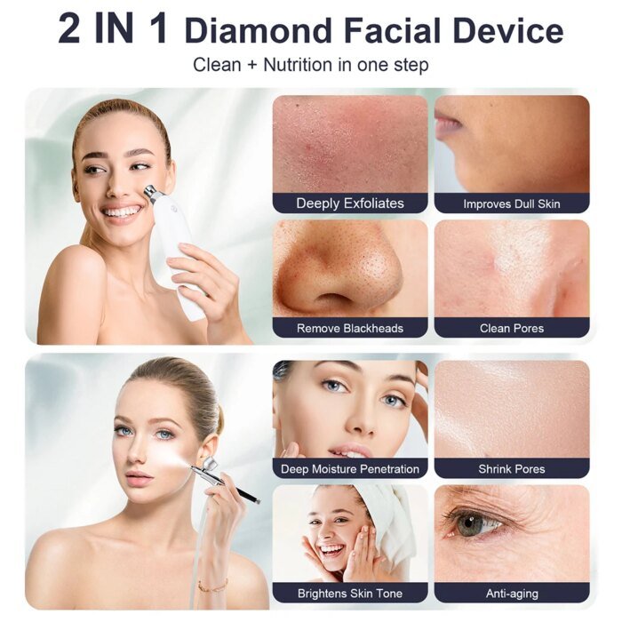 Bärbar Diamantslipning och Microdermabrasion för Djuprengöring - Image 2