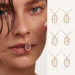 Alphabet Halsband i 925 Sterling Silver Med Bokstavshänge