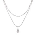 Exklusivt dubbelhalsband i 925 silver med hänge - Image 2