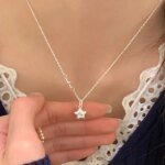 Stjärnhalsband i 925 silver med minimalistiskt hänge - Image 3