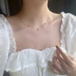 Grönt droppformat silverhalsband i 925 sterling - Image 2
