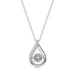 Charmigt geometriskt silverhalsband i 925 sterling - Image 3