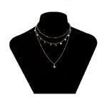 Trendigt flerskiktat halsband i 925 silversilver - Image 3