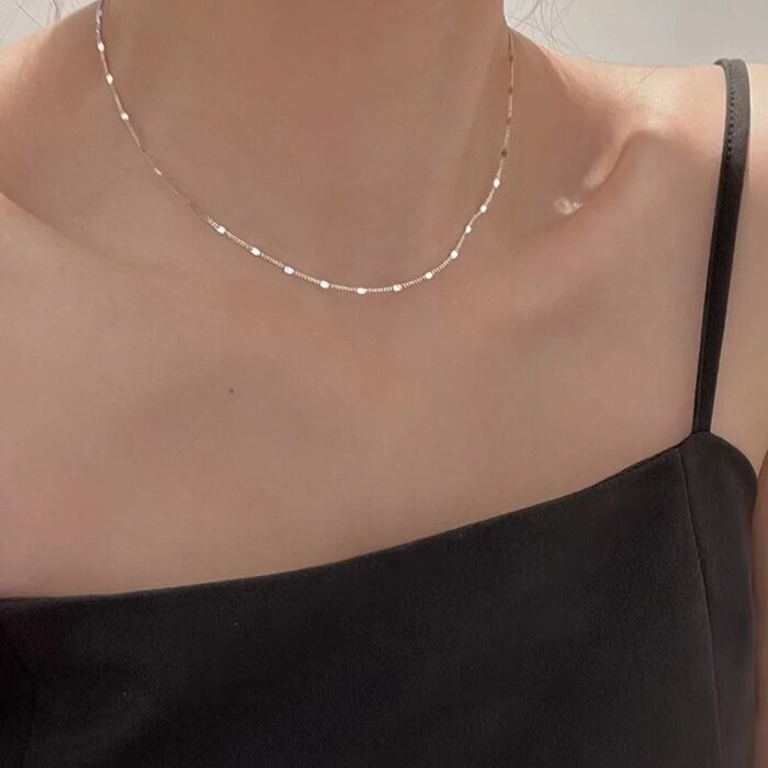 Elegant nyckelbenshalsband i 925 sterling silver - Image 2