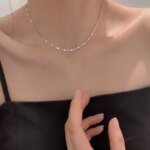 Elegant nyckelbenshalsband i 925 sterling silver