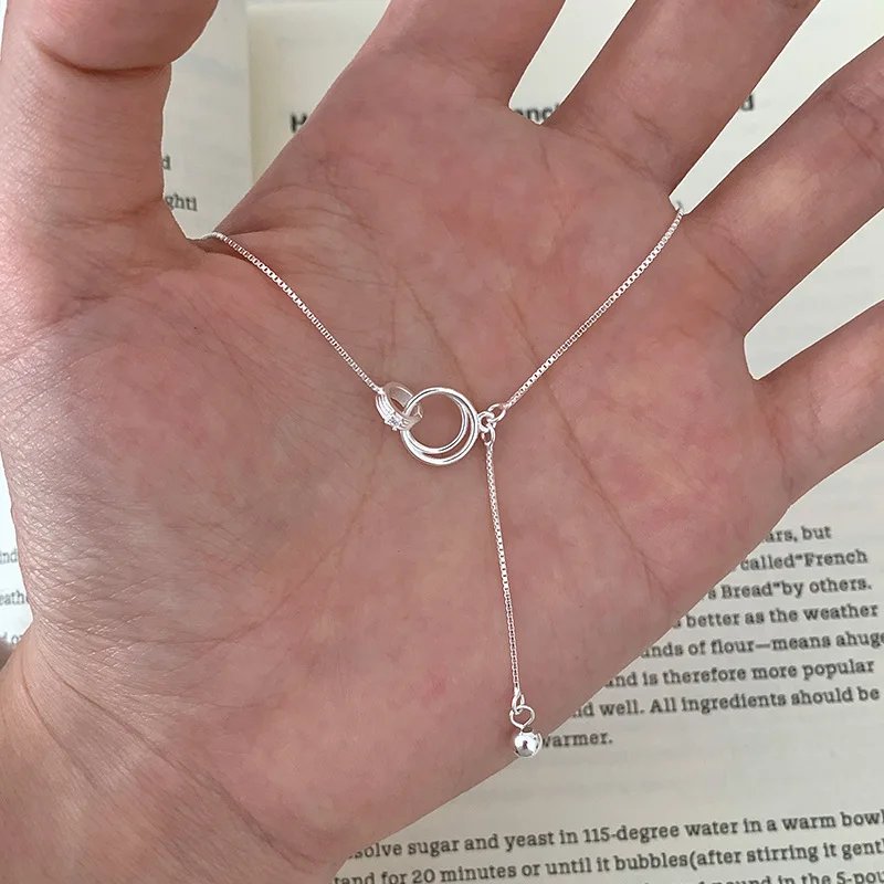 Runt silversmycke i 925 sterling silver