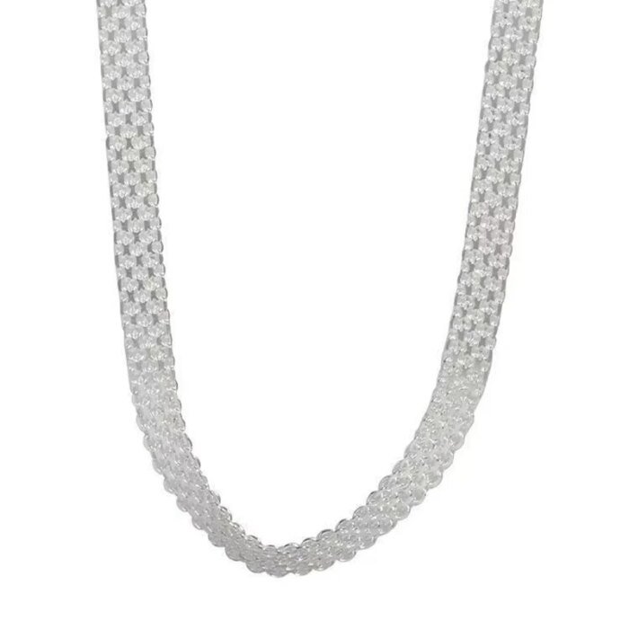 Stilrent silverhalsband med personlig charm för kvinnor - Image 2