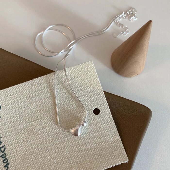 Romantiskt hjärthalsband i 925 sterling silver - Image 2
