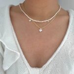 Glänsande hjärthalsband i 925 sterling silver - Image 2
