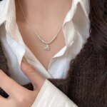Exklusivt hjärthalsband i 925 sterling silver