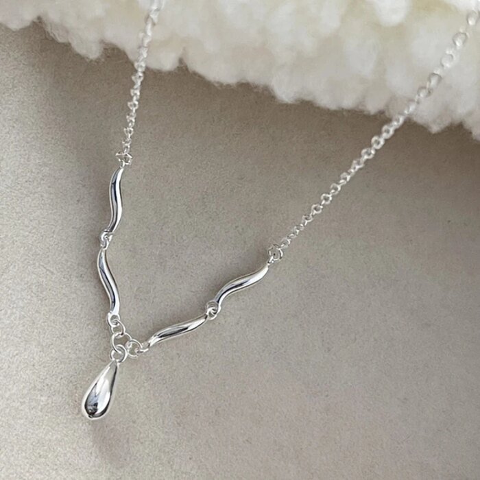 Geometriskt silversmycke i 925 sterling silver - Image 3