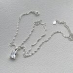 Kvadratiskt geometriskt halsband i 925 sterling silver - Image 2
