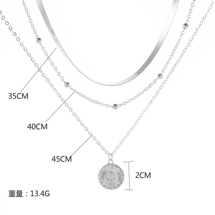 Trelagrs geometriskt halsband i 925 sterling silver - Image 2