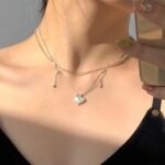Stjärnhalsband i 925 sterling silver med kors