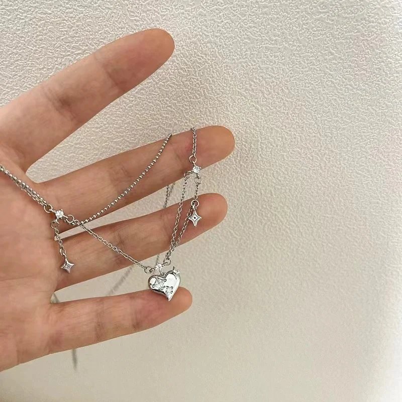 Stjärnhalsband i 925 sterling silver med kors