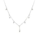 Geometriskt silverhalsband med stilren charm i 925 silver - Image 2