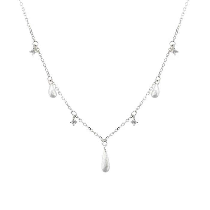 Geometriskt silverhalsband med stilren charm i 925 silver - Image 2