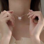 Geometriskt chokersmycke i 925 sterling silver