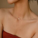Geometriskt chokersmycke för kvinnor i 925 silver