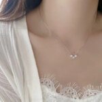 Tre stjärnor silverhalsband i 925 sterling silver