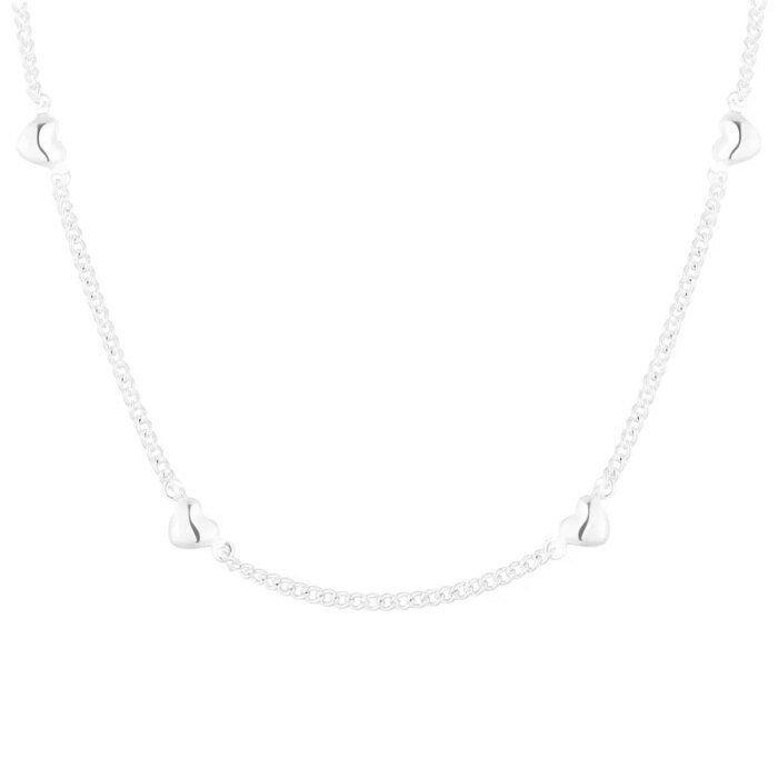 Kärlekshalsband i 925 sterling silver med nyckelbenskedja - Image 3