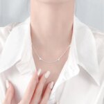 Kärlekshalsband i 925 sterling silver med nyckelbenskedja - Image 2