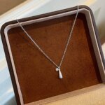 Droppformat silverhalsband i äkta 925 sterling silver