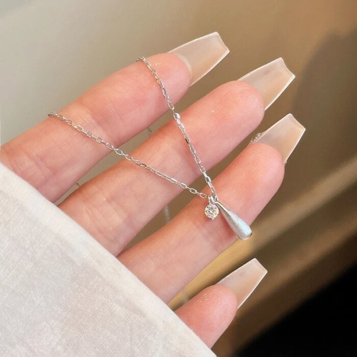 Droppformat silverhalsband i äkta 925 sterling silver - Image 3