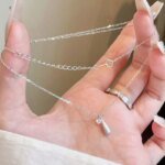 Droppformat silverhalsband i äkta 925 sterling silver - Image 2