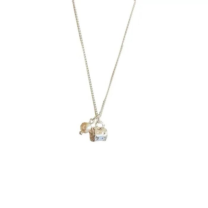 Droppformat geometriskt halsband i 925 sterling silver - Image 3