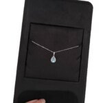 Stilrent droppformat silverhalsband i 925 sterling silver - Image 2