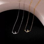 Djurformat geometriskt silverhalsband i 925 sterling silver - Image 2