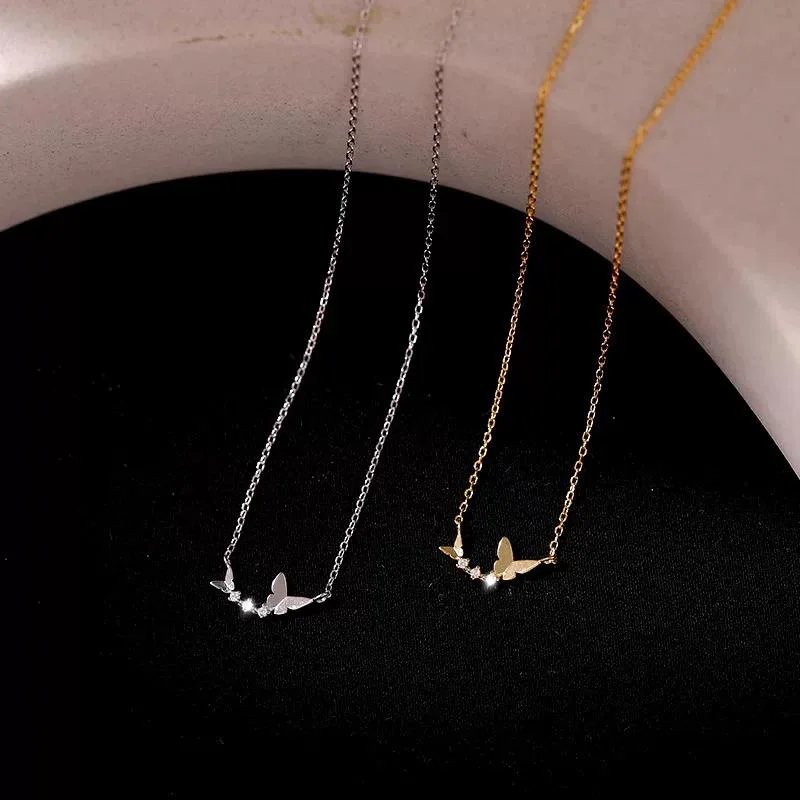 Djurformat geometriskt silverhalsband i 925 sterling silver